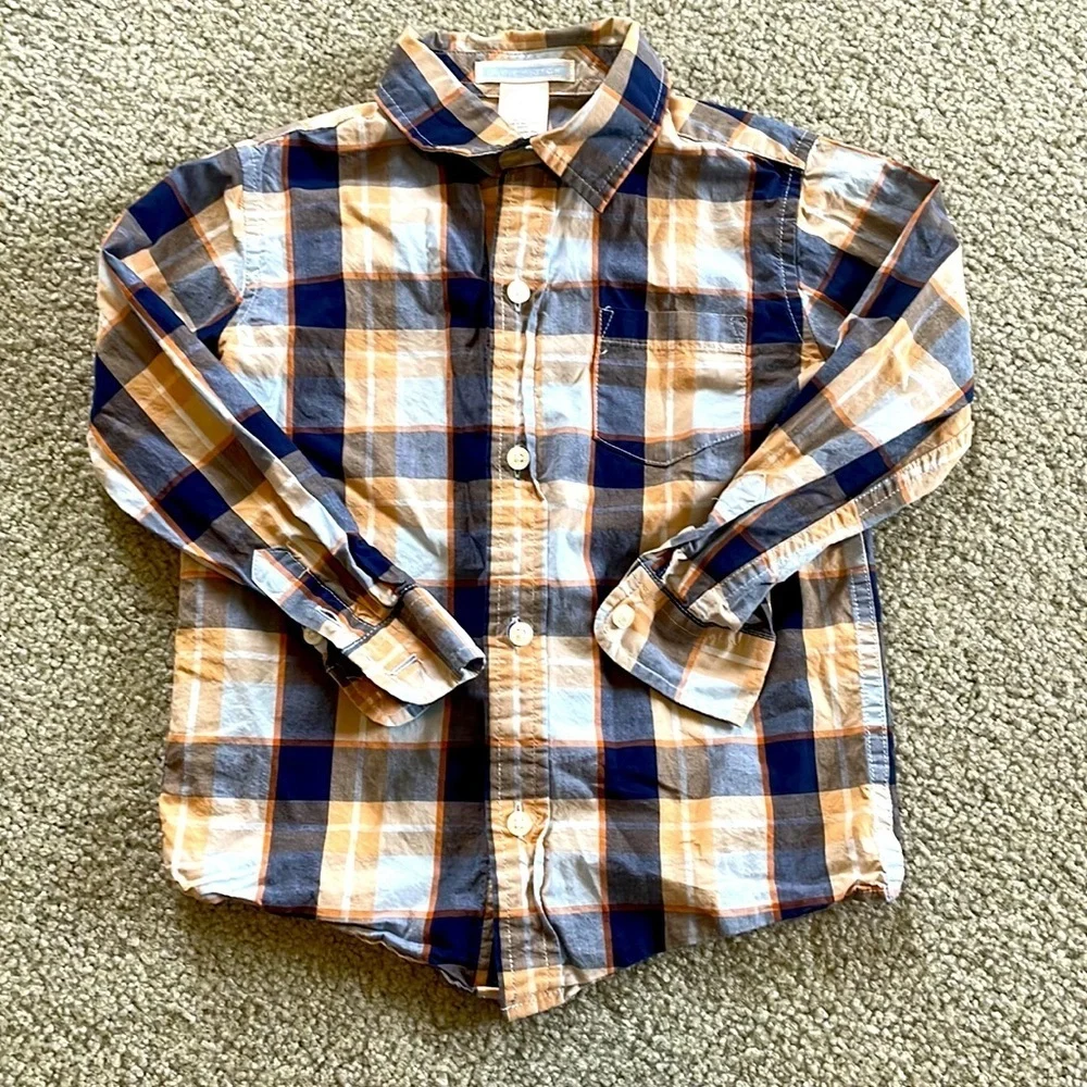 Boys size 3 Janie & Jack button down. Perfect for fall!